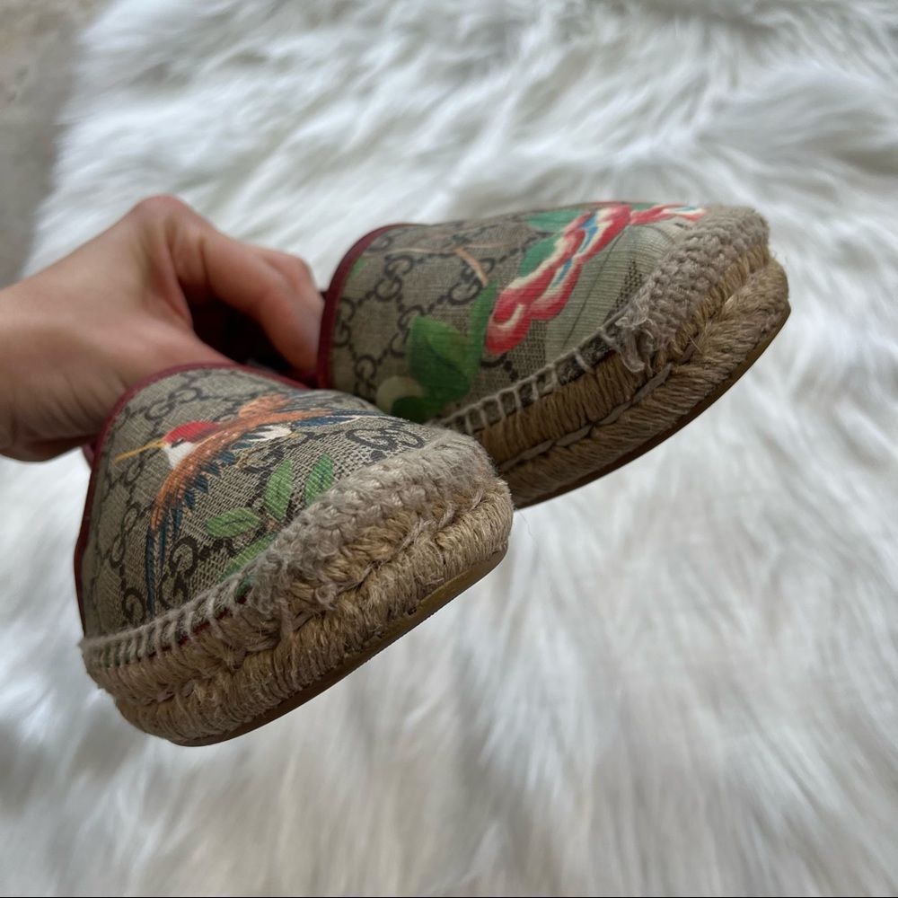 GUCCI Floral GG Web Supreme Espadrille + Dustbag sz. 39.5 - Picture 10 of 10